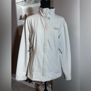 Mountain Hardwear Women's white zip up jacket